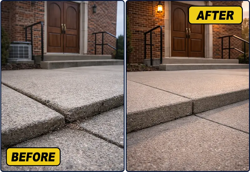 Church Concrete Floor Lifting Company in Albany NY