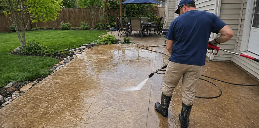 Concrete pressure washing Albany NY