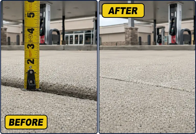 Gas Station Concrete Leveling Company in Albany NY