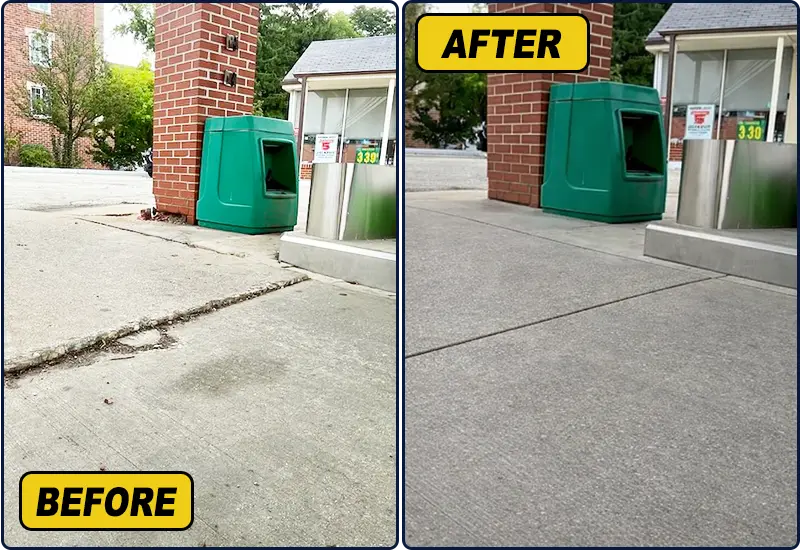 Gas Station Concrete Raising Company in Albany NY